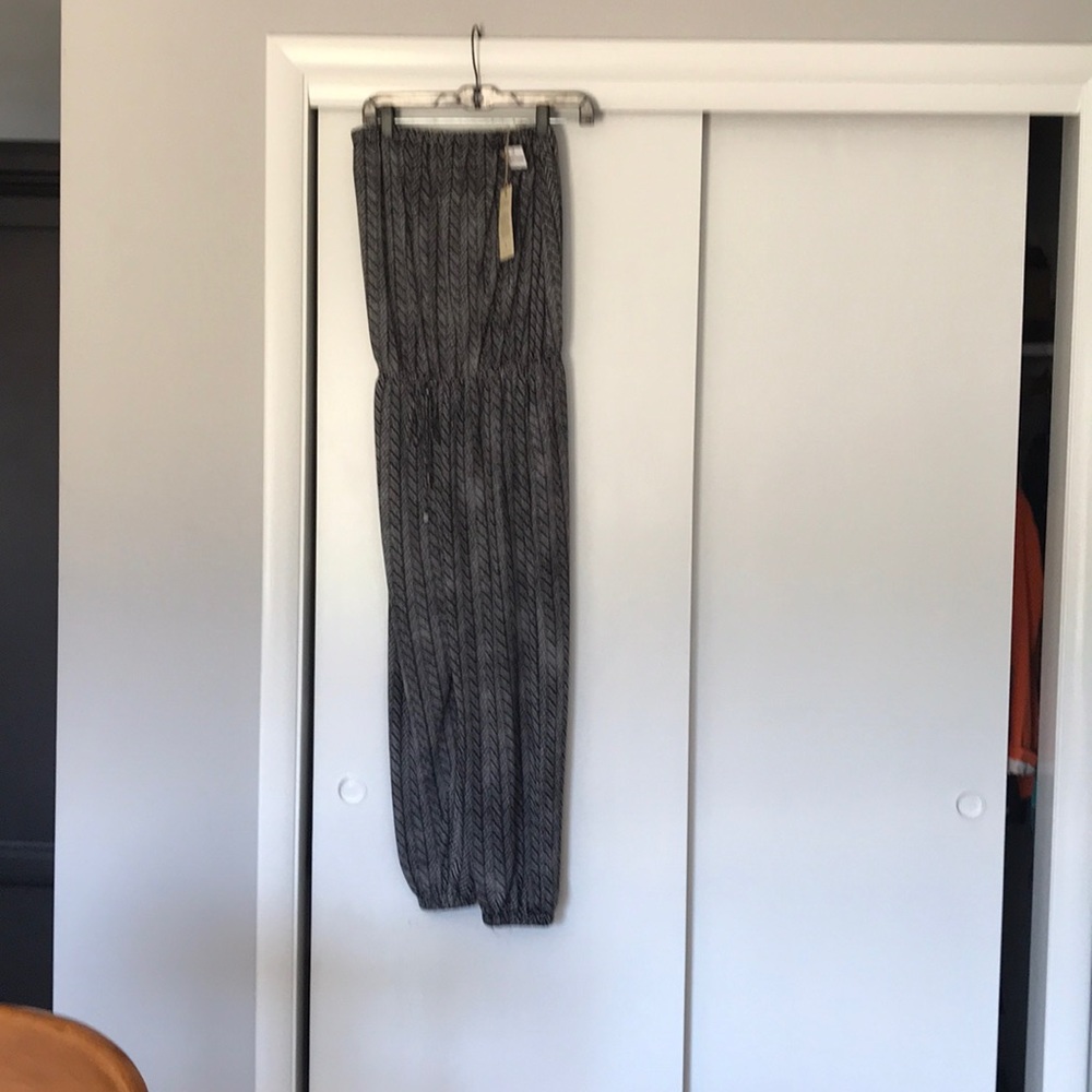 Black and cream jumpsuit NWT